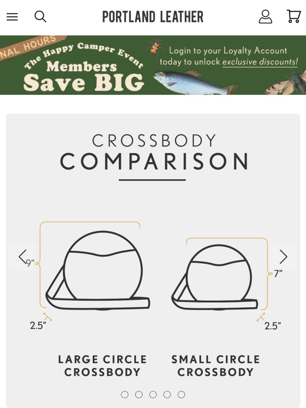 Portland Leather Goods Circle Crossbody Bag in DAHLIA! - Picture 10 of 10